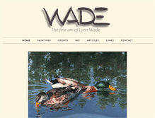 Tablet Screenshot of lynnwade.com